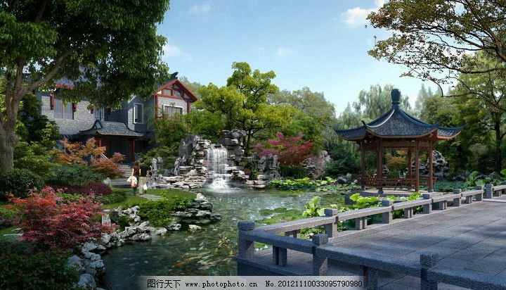 中国古典园林风景区图片_其他_PSD分层_