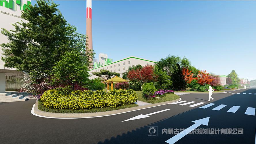 鄂尔多斯工厂环境景观设计国电东胜电力